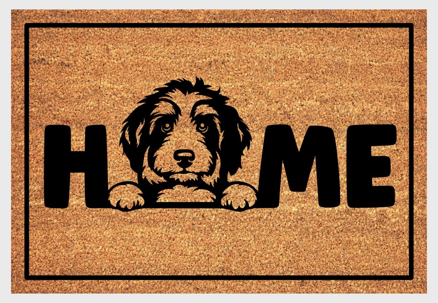 Bernedoodle Home Door Mat No.1 - Bernedoodle Welcome Mat - 3 Sizes