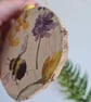 bee and flower wood slice decoration decoupage hanging decoration home decor - Image 3