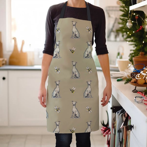 Whippet and Bee Apron