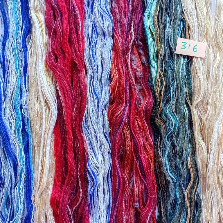 Creative Threads, Textured Yarns, for tapestry, weaving, embroidery, collage