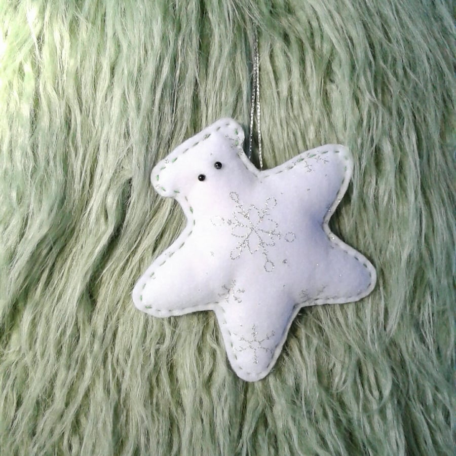 Star Bear Christmas tree decoration bears will do anything to get attention!