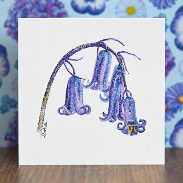 Bluebell Blank Floral Card