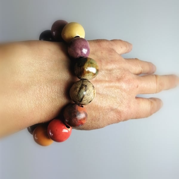 Ceramic Bead Bracelet  3 of 9