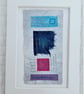Colourful Combinations Pink Purple Blues Handstitched Geometric Art Pictures - Image 8