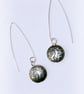 Silver Moongazing Hare Drop Earrings - Image 1