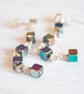 Long silver and hematite earrings - Image 5