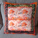 Quilted patchwork cushion cover