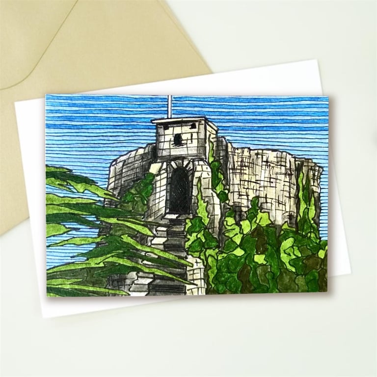 Carisbrooke Castle Keep, Isle of Wight Greetings Card