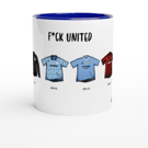 Manchester City Mug - Football Kits Through The Ages - Funny Gift
