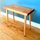 Elegant Modern Oak Side Table with Tapered Legs