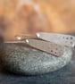 Textured Dangle Earrings Handmade from Sterling Silver - Image 4