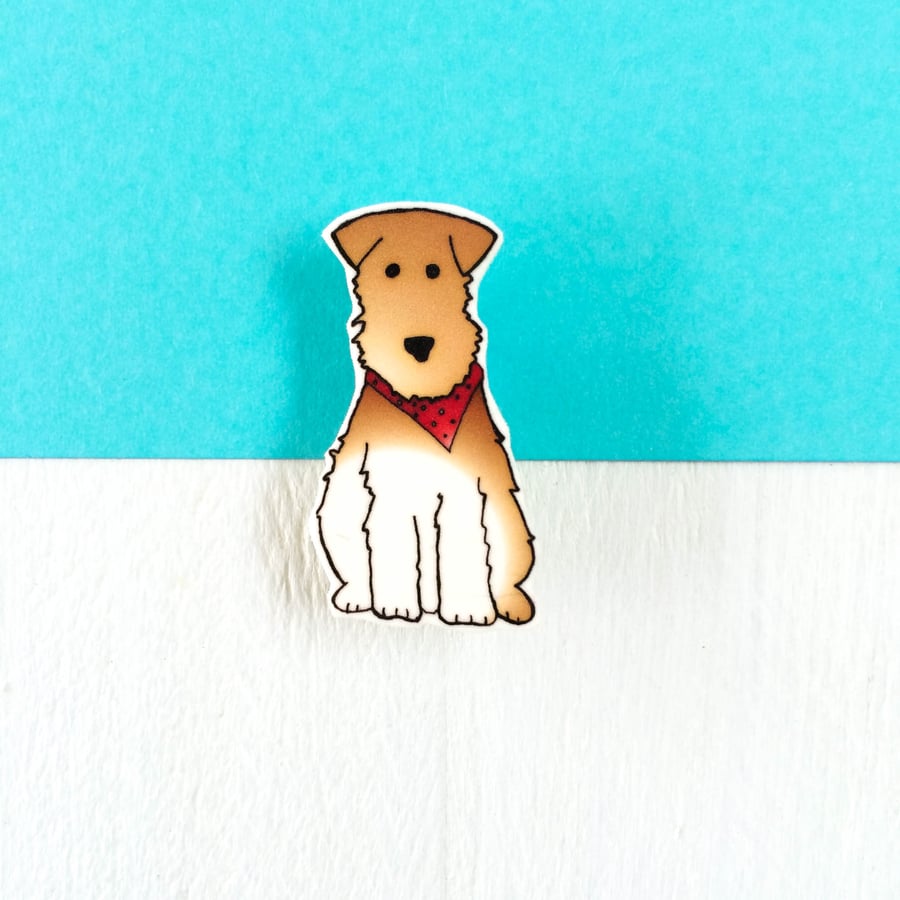 Hector the Fox Terrier Dog Brooch!