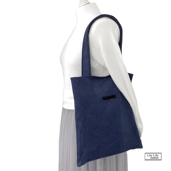 Tote Bag -Blue Corduroy classic tote bag