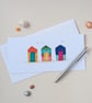 Embroidered Beach Huts Greetings Card - Image 9