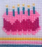 Colorful Embroidered Happy Birthday Card, Unique Textile Greeting Card - Image 8
