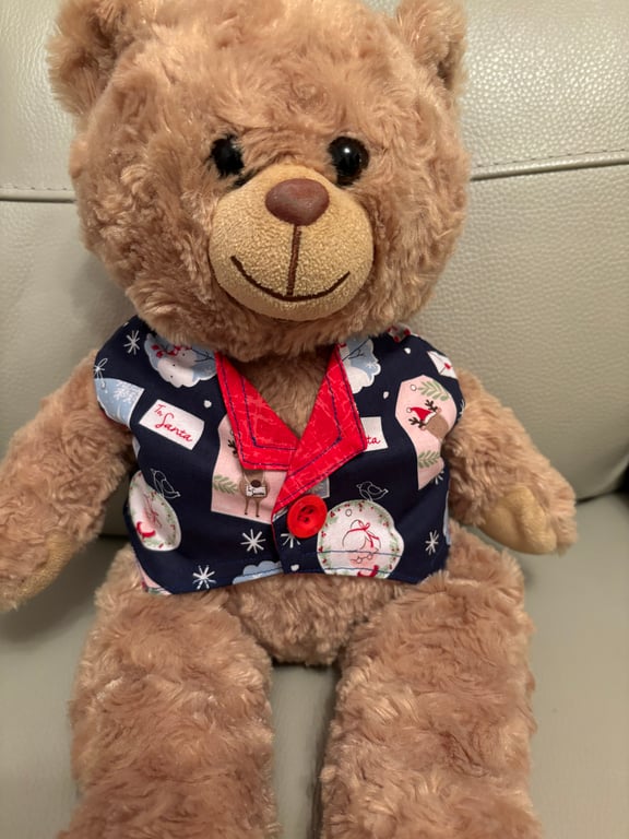 Christmas Baubles Large Teddy  Waistcoat 
