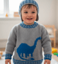 Dinosaur Child's Sweater and Hat - Brontosaurus - Digital Knitting Pattern - Image 7