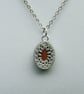 Silver Filigree Pendant with Golden Tiger's Eye Gemstone  - Image 5