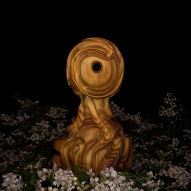 "Oracle" - abstract wooden sculpture 