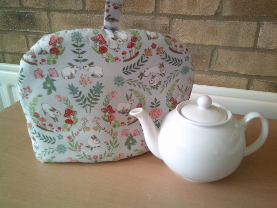Rabbits and Toadstools Small Teacosy