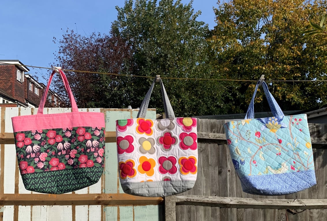 Handmade Quilted tote bags