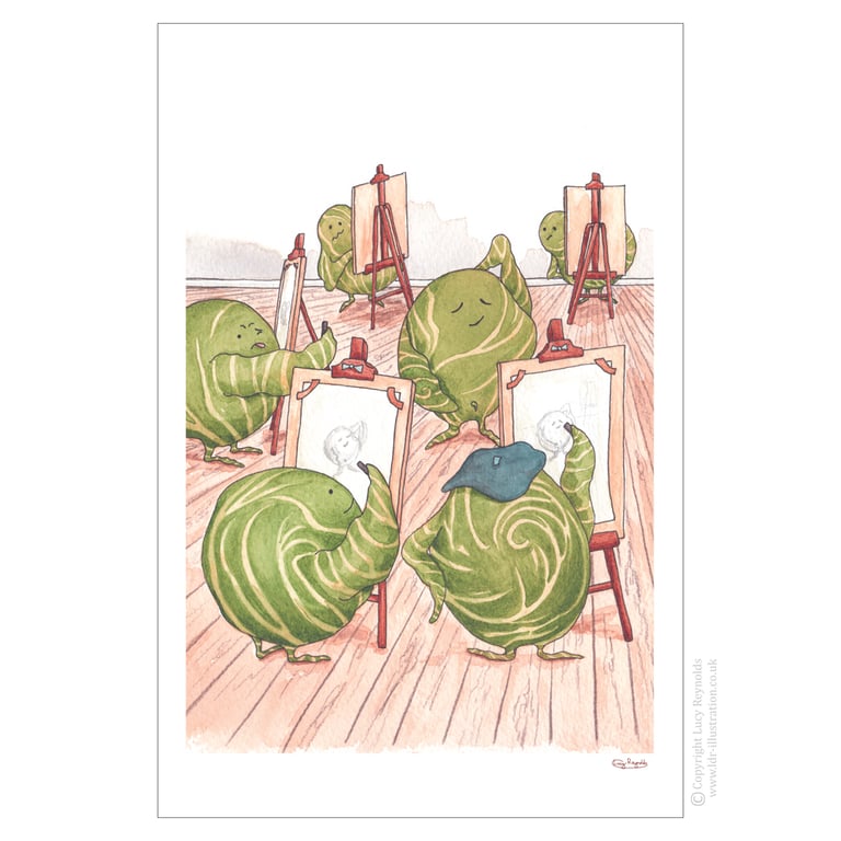 Arty Sprouts Tea Towel