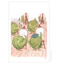 Arty Sprouts Tea Towel