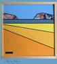 Framed Acrylic Mixed Media Painting - Bright Seascape - Image 1