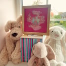 Nursery newborn art frame wall art