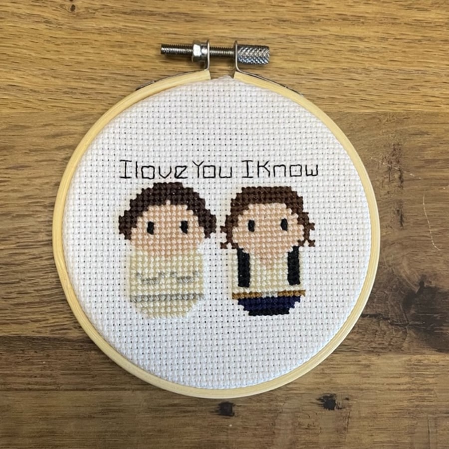 Han Loves Leia Embroidery 