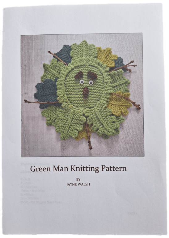 Green Man Knitting Pattern