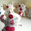embroidered zombie foxes