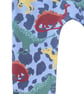 Grey Dinosaur cuffed trousers - 5 years - Image 3