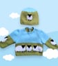 Knitting Pattern Baby Sheep and Sky Jumper & Hat DK Unisex 0-18 Months. Digital - Image 3