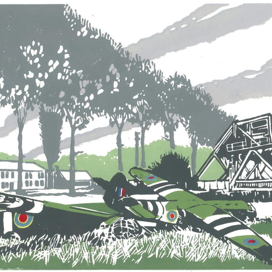 Pegasus Bridge one of a collection of prints celebrating the 70th D-Day landings