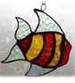 Tropical Fish Suncatcher Stained Glass Handmade - Image 4