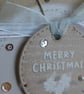 Christmas Card - Wreath With Cream Poinsettias- Merry Christmas - Image 3