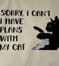 Cat Tote Bag – Cheeky Devon Rex Design with 'Stay Home with the Cat' Phrase - Image 2