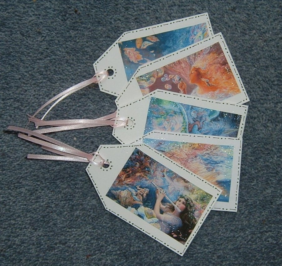 5 x fairy gift tags (ref 754)