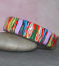 Tropical Colors Bangle - Polymer Clay Designer Bangle - Handmade - Unique - Image 1