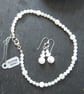 Matching Mother Of Pearl Anklet and earrings - Image 4