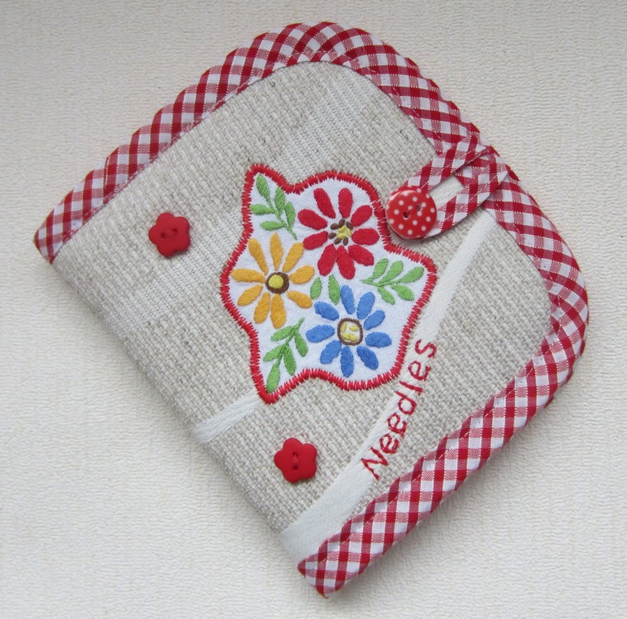 Vintage Embroidery Needle Case