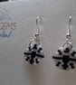 Monotone Union Jack Style Beadwork Earrings with a Donation to RNLI - Image 2