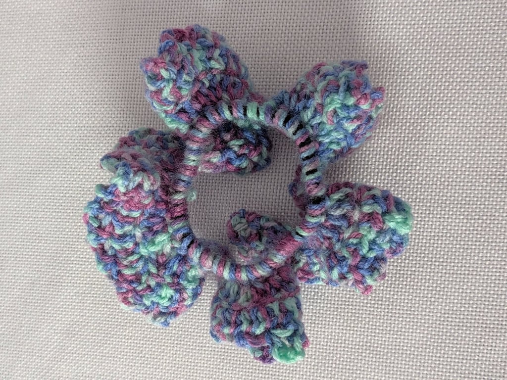 Purple and Blue haze scrunchie