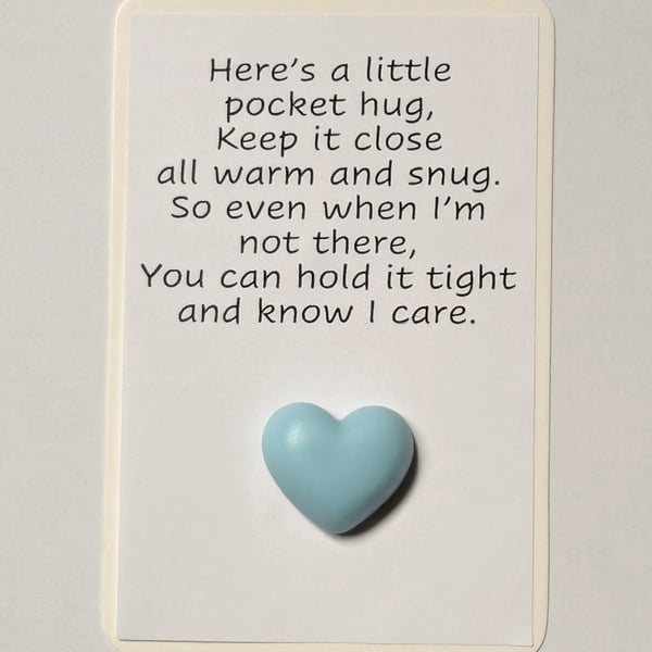 Pocket hugs - plain heart