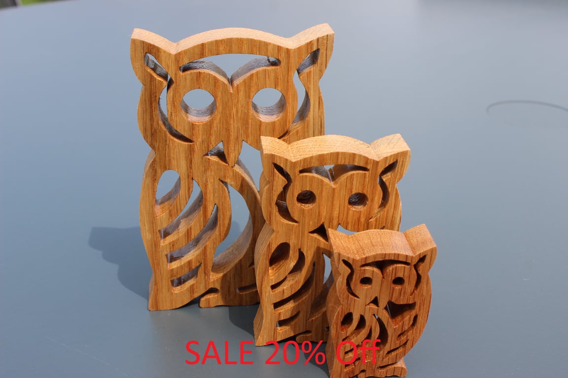 Ornamental Oak Owls