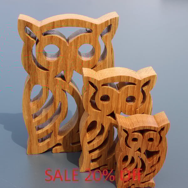 Ornamental Oak Owls