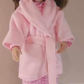 19" Dolls Pyjamas and Dressing Gown Robe Set