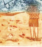 A Day at the beach part 1 - Cornwall holiday - handmade print - Image 2