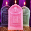 Skull Gravestone Gothic Candle 